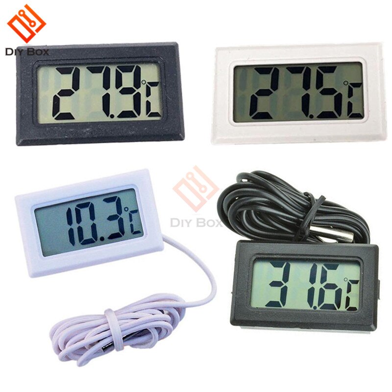 Mini Digital LCD Probe Fridge Freezer Thermometer Sensor Thermometer Thermograph For Aquarium Refrigerator Kit Chen Bar Use