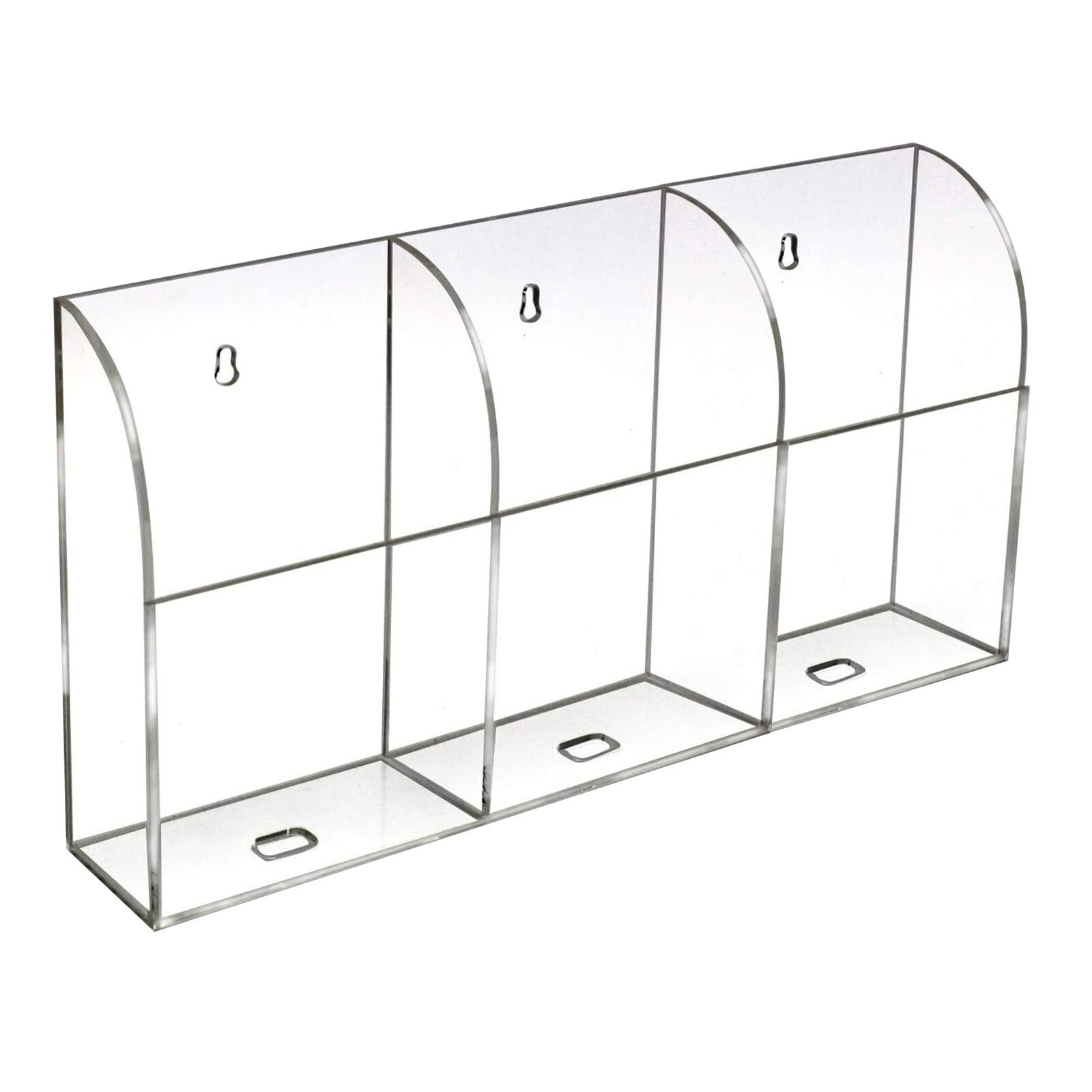 4 Case Storage Box Acrylic Wall Mount TV Air Conditioner Remote Control Holder Storage of household products clear nice: L