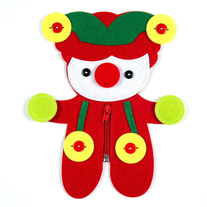 Boutons à fermeture éclair à main, enseignement manuel de la maternelle, bricolage tissu à tisser, jouets éducatifs d'apprentissage précoce pour enfants, aides Montessori: 4