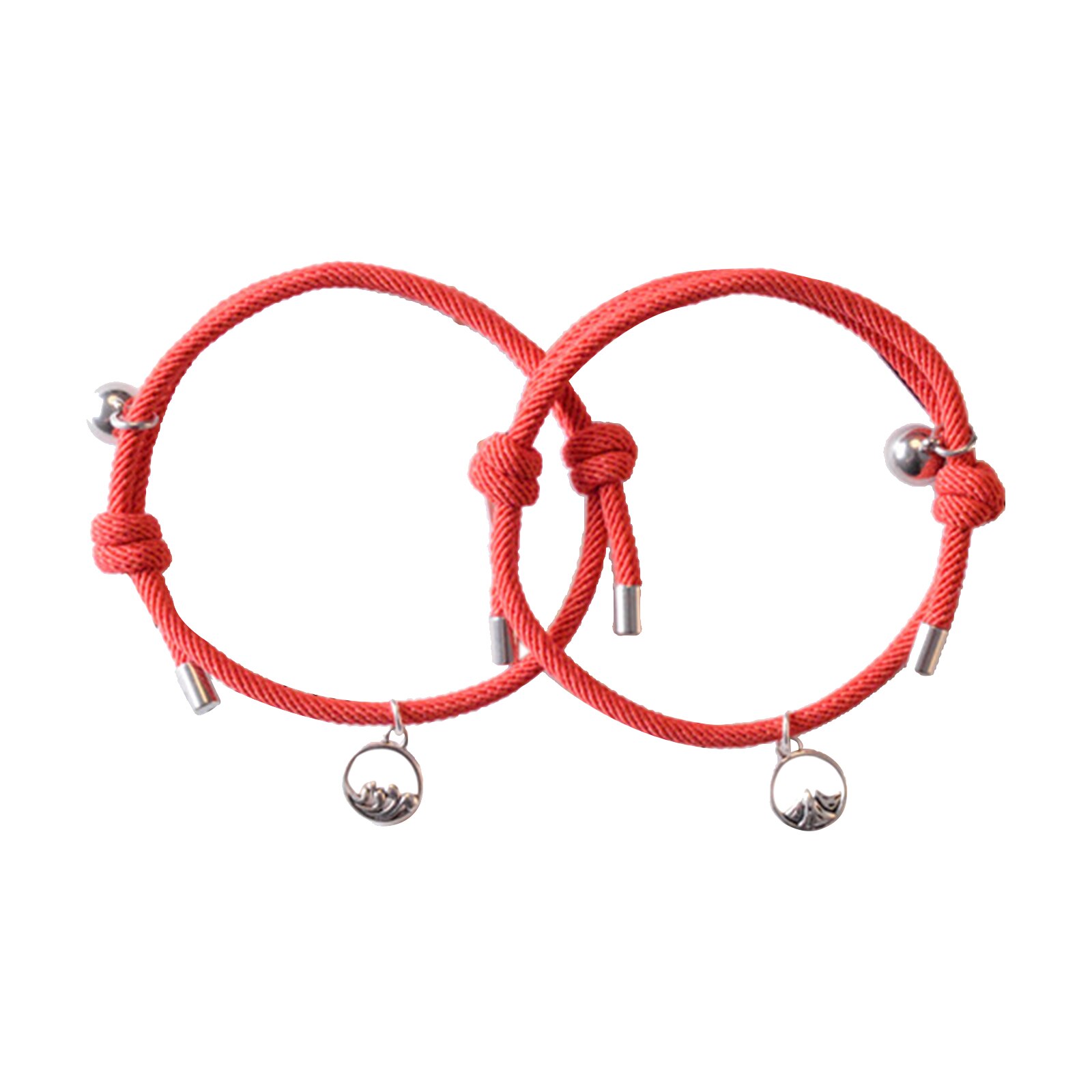 Ein Paar Liebhaber Passenden Armbinde Geflochtene Magnetische Abstand Armbinde für Frauen und Männer, Größe ist geeignet für sterben meisten menschen: 3