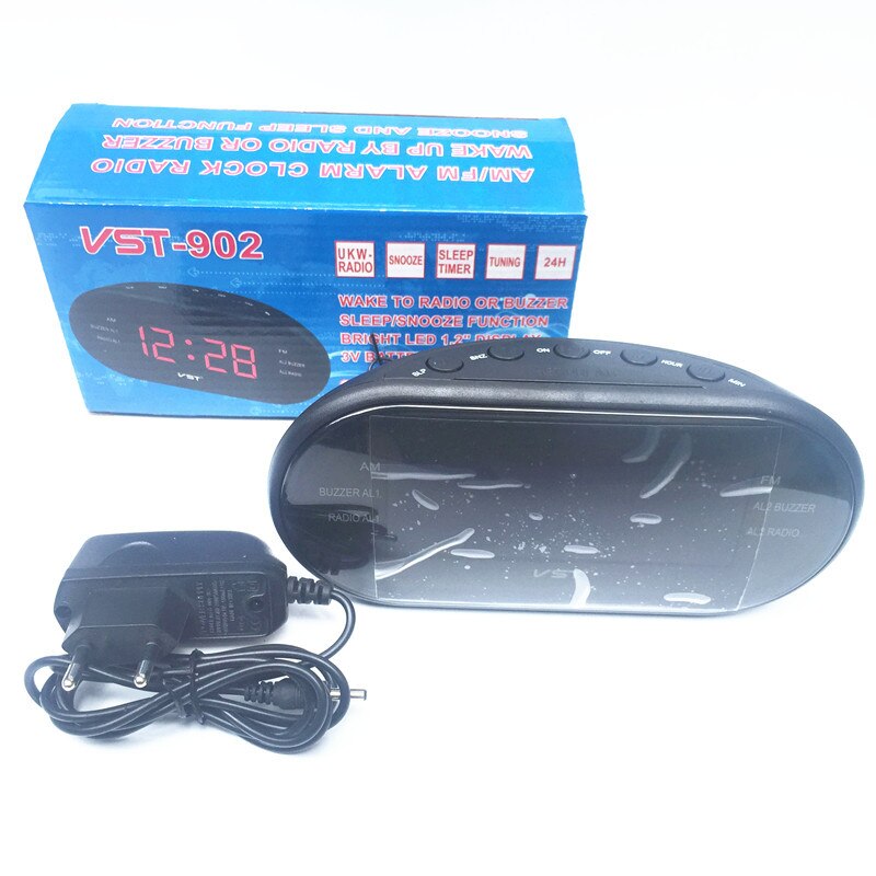 Radio despertador Digital DAB/FM, pantalla LCD a todo Color de gran tamaño, con Bluetooth y función de reproducción MP3 de tarjeta TF