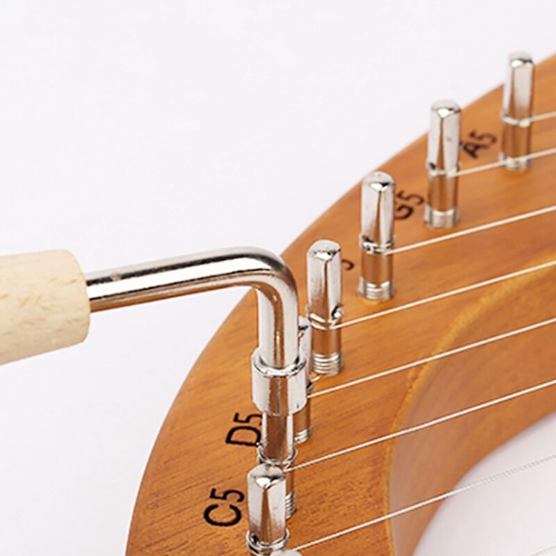 16 String Lyre Harp Mahogany Lyre Harp with Tuning Wrench for Both Kids and Adults Bbeginner Music Lovers Best