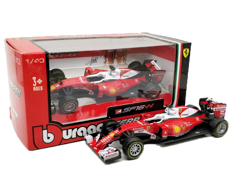 BBurago 1:43 F1 SF90 SF14T Nr7 Kimi Raikkonen SF15T Nr5 Sebastian Vettel F2012 #6 Felipe Massa Diecast Model Car: 2016 SF16T N5 Vettel