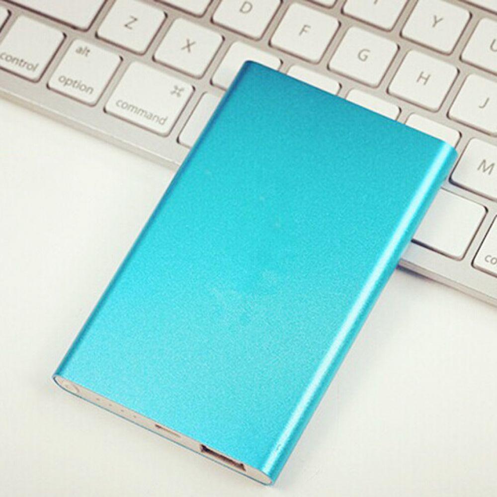 Powerbank 12000mAh Dual USB Charger Power Bank Portable External Battery Ultrathin Poverbank For iPhone Sumsung xiaomi: Blue