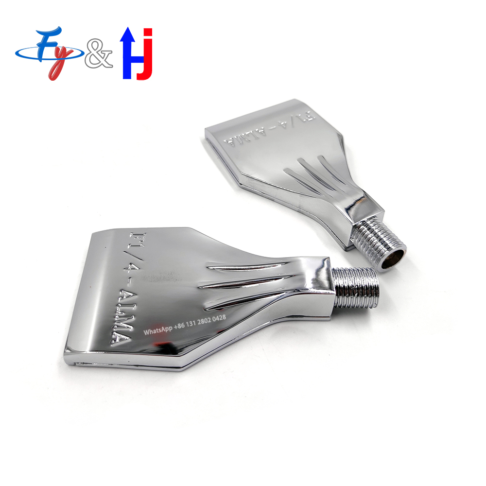 Metal Air Blow Flat Nozzle, Aluminum Alloy Blow Jet, Paint Nozzle, 1/4 BSPT, F1/4-ALMA, Dust Removal