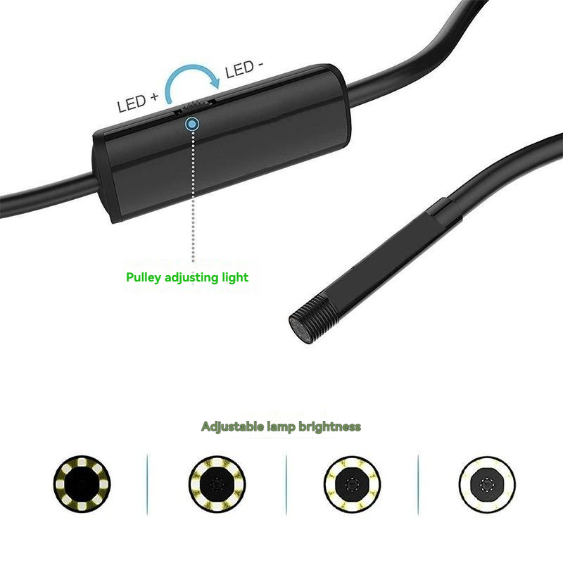 3 in 1 HD Endoscoop Camera Mini Camera 5.5/8mm IP67 Waterdichte Pijpleiding Inspectie Automotive Reparatie Endoscoop voor Android PC
