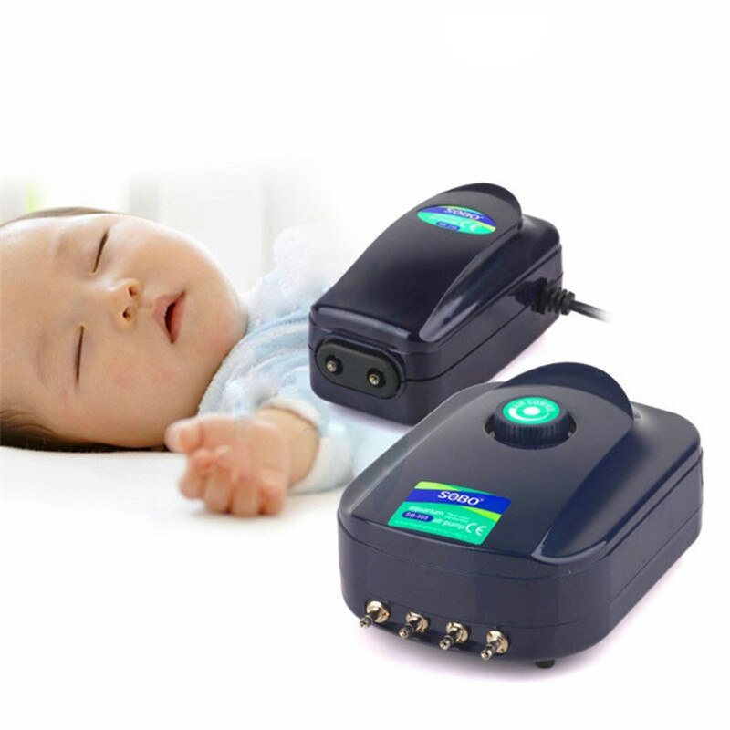 Powerful Silent Aquarium Mini Air Compressor Fish Tank Air Pump Adjustable Aquarium Oxygen Pump Aerator Air Bubble Maker Pump