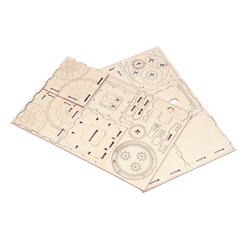 Cipher Code Kluis Mechanische Houten Model 3D Puzzel Educatief Speelgoed Kids Cipher Code Kluis