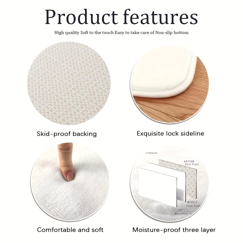 Soft Fluffy Rug for Living Room & Bedroom, Shag Carpet, Non-Slip Floor Mat, Thick and Cozy, Home Decor ，carpet for live room