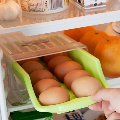 Schärfer Kunststoff Ei Container fallen Kühlschrank Frische Lagerung Boxs Küche Werkzeuge Tragbaren Wilden Picknick Ei Organizer