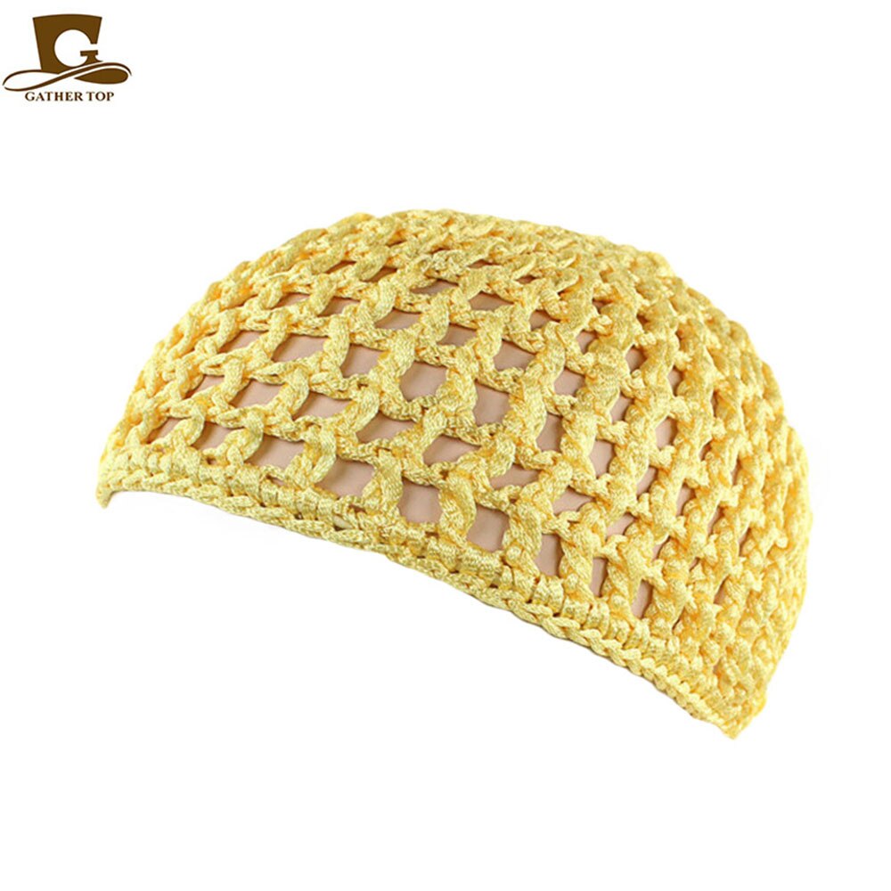 Chapeau de nuit pour femmes, bonnet de nuit, couleur unie, filet, , lot de 10 pièces