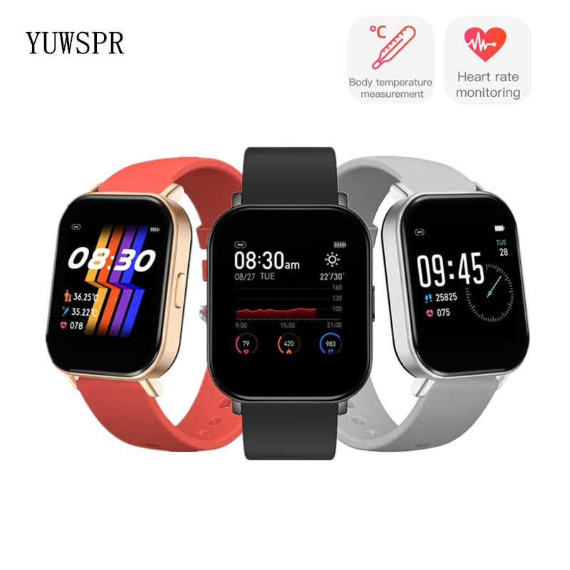Bluetooth horloges fitness tracker lichaamstemperatuur hartslagmeter metronoom sportarmband smartwatch  r66