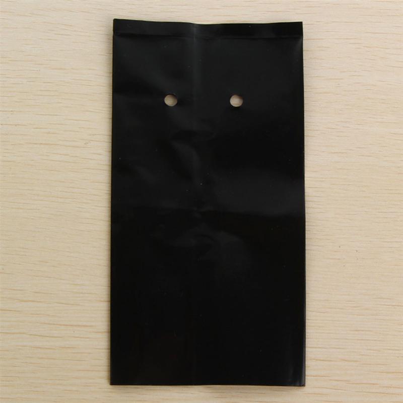 100pz sacchetti di plastica per vivaio in PE sottile pianta coltiva borse vasi per piantine in tessuto con fori traspiranti per forniture da giardino per l'agricoltura domestica