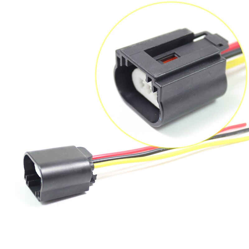 2pcs H13 Socket Female Adapter Wiring Harness H13 Wiring Harness Headlight Plug LED Headlight Bulb Replacement Female Sockets