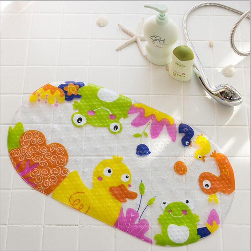 Antislip Badmat Cartoon Dierlijke Vorm Pvc Heldere Fancy Cartoon Gedrukt Badmatten Met Zuignap Voor Kinderen bad Mat: 7