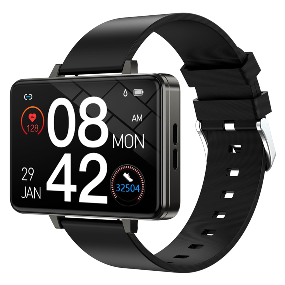 Bluetooth Smart Horloge B9 + 2.0 Inch Touchscreen Call Muziek Hartslagmeter Lichtgewicht Waterdichte Horloges Smart