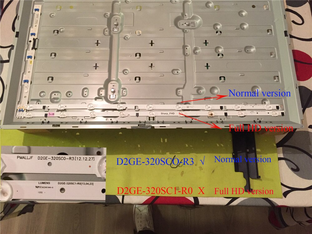 LED Backlight Strip For Samsung UN32F5000AG UN32F5000AF UN32F5000AK 32 inchs TV LEDS Bars Replacement D2GE-320SC0-R3 25299A