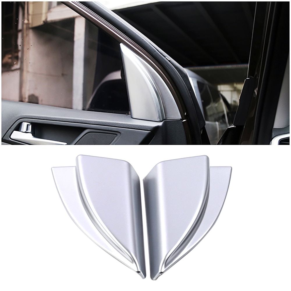 Voor hyundai tucson auto voor achterdeur raam binnenste driehoek stijl kolom afdekking afwerking abs sticker accessoires