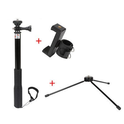 OSMO-trípode de bolsillo para Selfie, varilla de extensión de varilla con pinza de teléfono móvil para DJI Osmo POCKET, cardán de mano, accesorio de extensión de cámara: Black