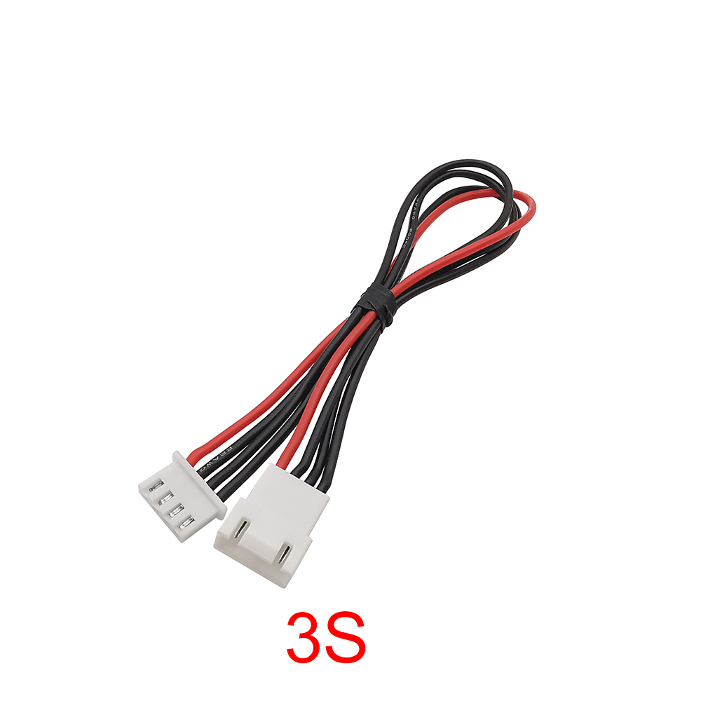 5 stk. 2s 3s 4s 5s 6s 7s 8s lipo-balanceledning, forlængerkabel, opladet ledning, 22 awg 20cm jst-xh-stik, silikonekabel: Mørkegrå