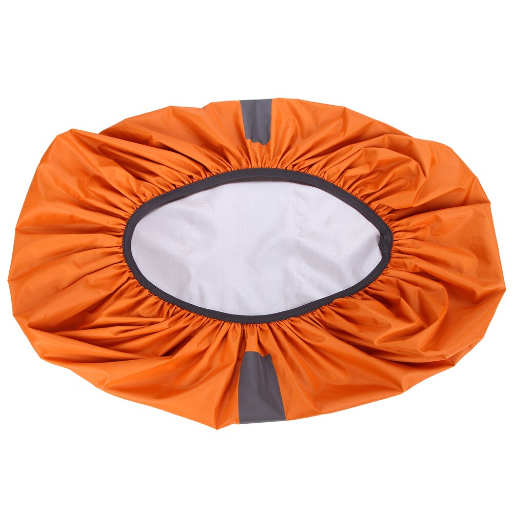 Orange farve rygsæk dækning med reflekterende strip kvinder mænd vandtæt taske regn dække til cykling camping vandreture bjergbestigning