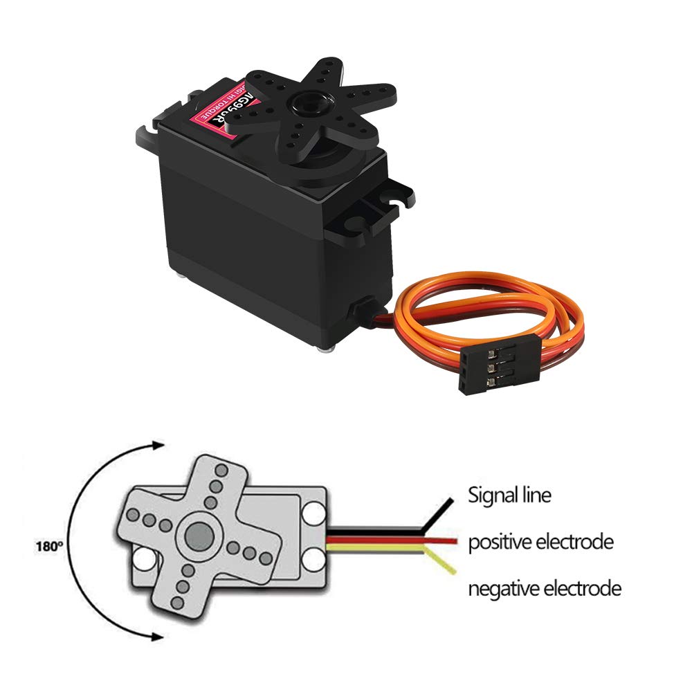 4Pcs MG996R Servo Motor Metal Gear Torque Digital ... – Grandado