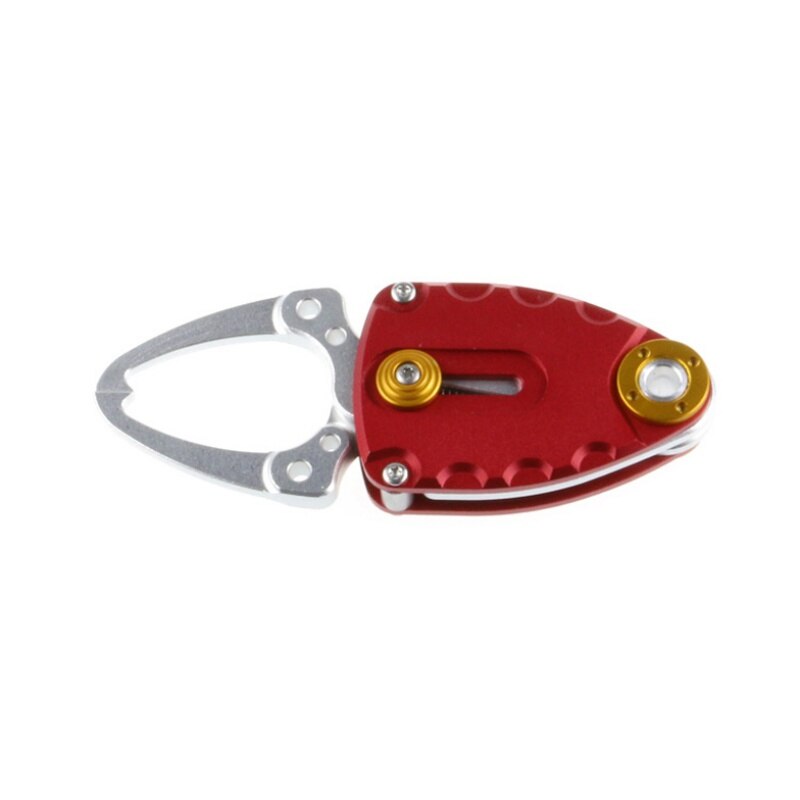 Stainless Steel Fishing Grip Mini Fish Lip Grip Gripper Fishing Grabber Grips Fishing Tackle Tool Accessories: Red