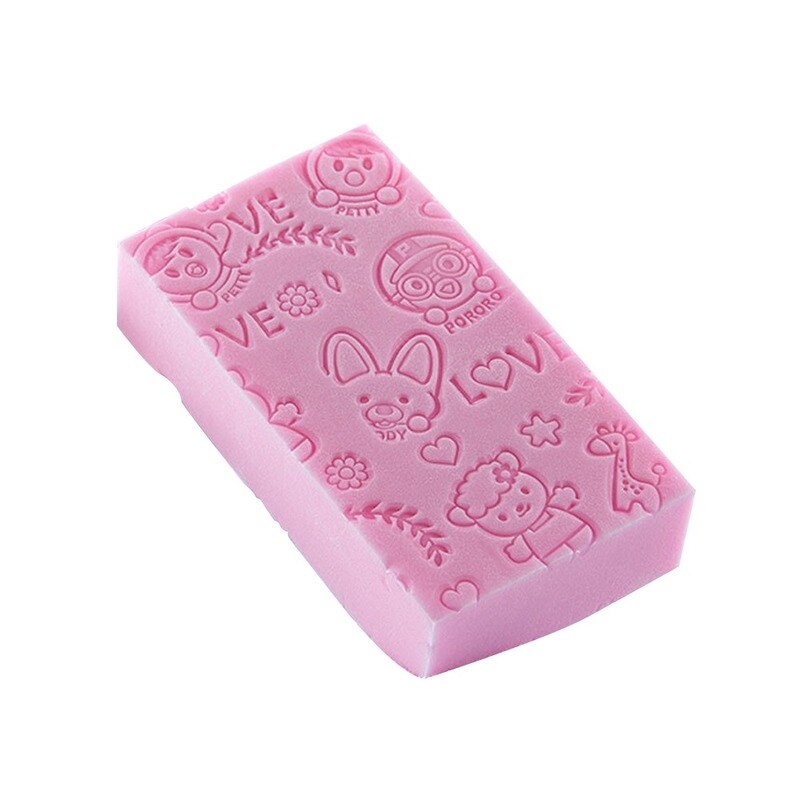 Bath Sponge Body Dead Skin Remover Exfoliating Massager Cleaning Shower Brush Peeling Sponge for Washing for The Body for Adults: Pink