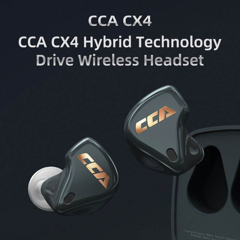 Cca CX4 Bluetooth 5.0 Koptelefoon Draadloze Oordopjes Draadloze Bluetooth Koptelefoon Tws Oordopjes Oordopjes Headsets Voor Kz S2 Z1 asx S1