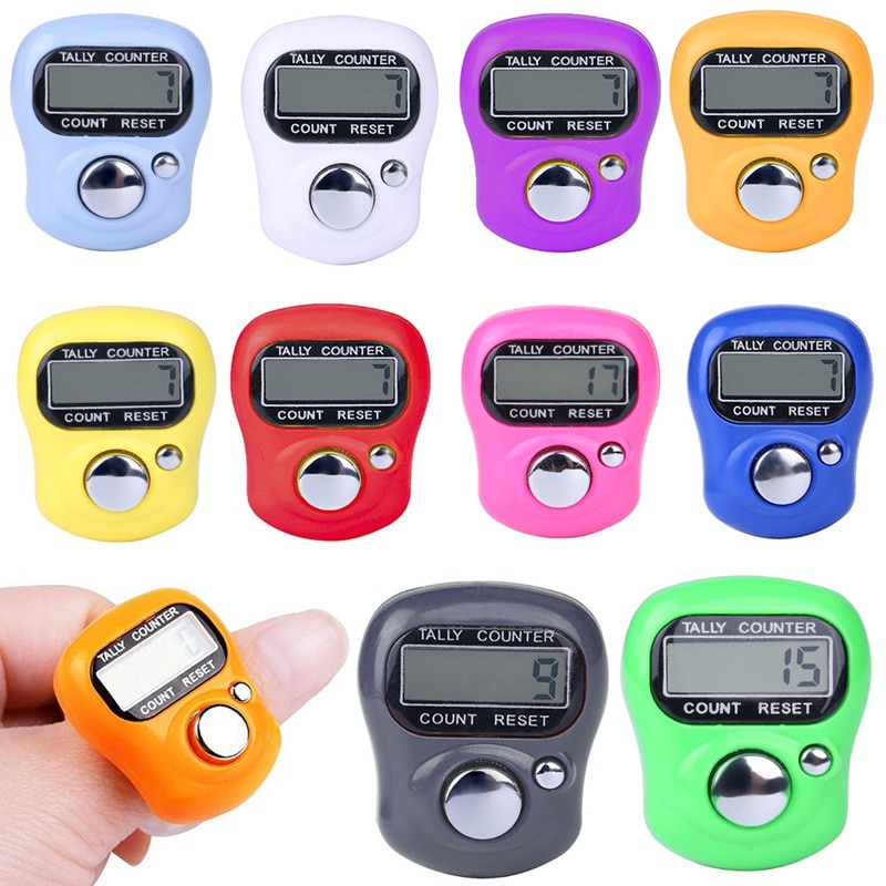 Digitale Elektronische Finger Hand Ring betroffen Reihe übereinstimmen Zähler Schrittzähler Finger Ring Zähler