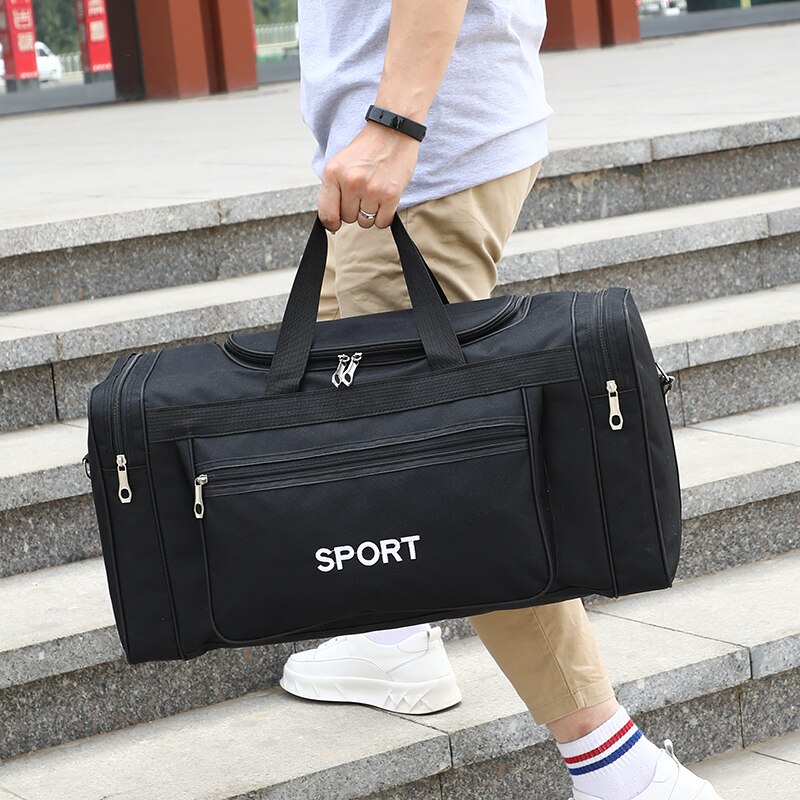 Large Capacity Men Travel Bag Male Outdoor Gym Hand Luggage Bowling Bag Multifunctional Weekend Overnight Big Travel Duffle Bag