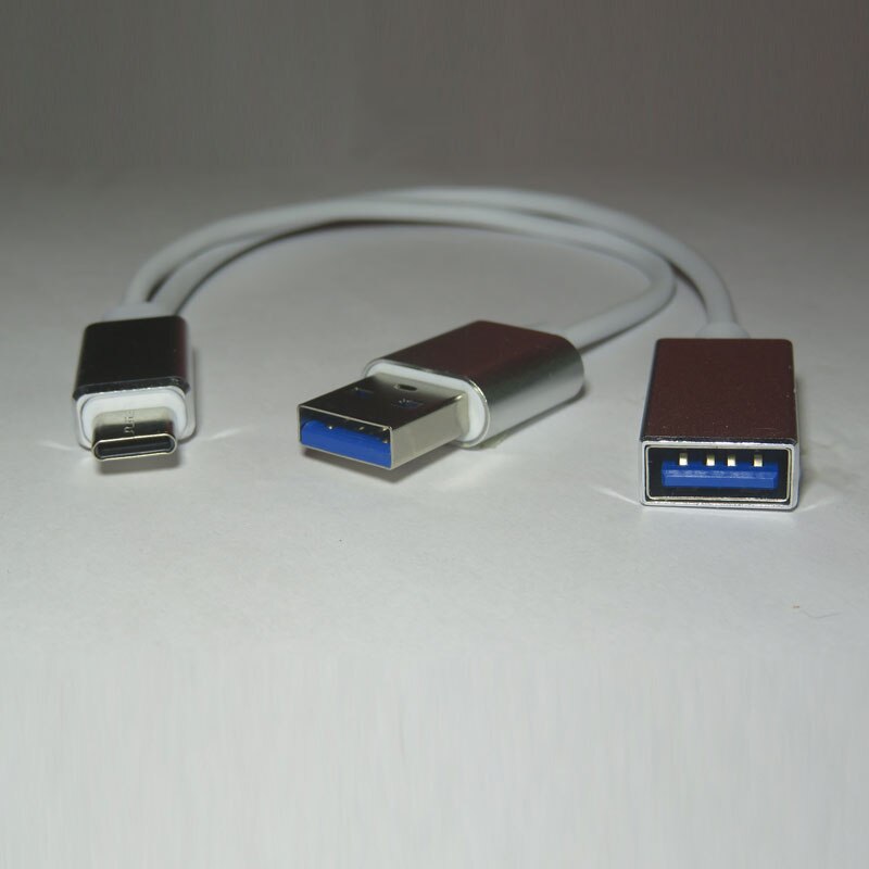 Type-C Otg Usb Kabel Extra Power Kabel Aluminium Voor Smartphone Pad En Computer