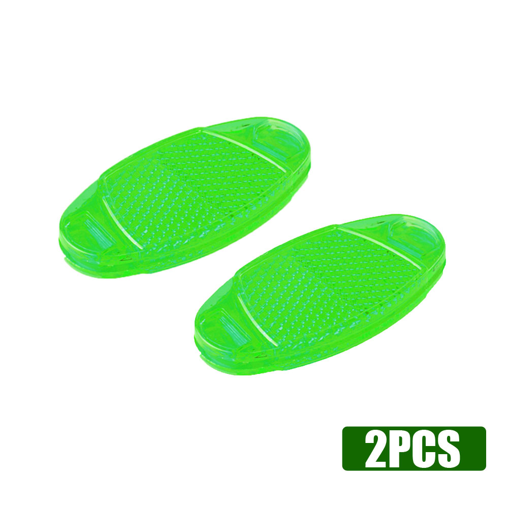 Reflectores nocturnos de montaje reflectante para llanta de rueda, luces intermitentes, Reflector de radios de bicicleta, luz de advertencia de seguridad, 2 uds.: Verde