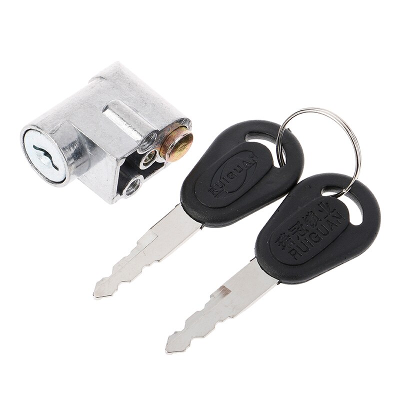 Contactslot Batterij Safety Pack Box Lock + 2 Sleutel Voor Motorfiets Elektrische Fiets Scooter E-Bike