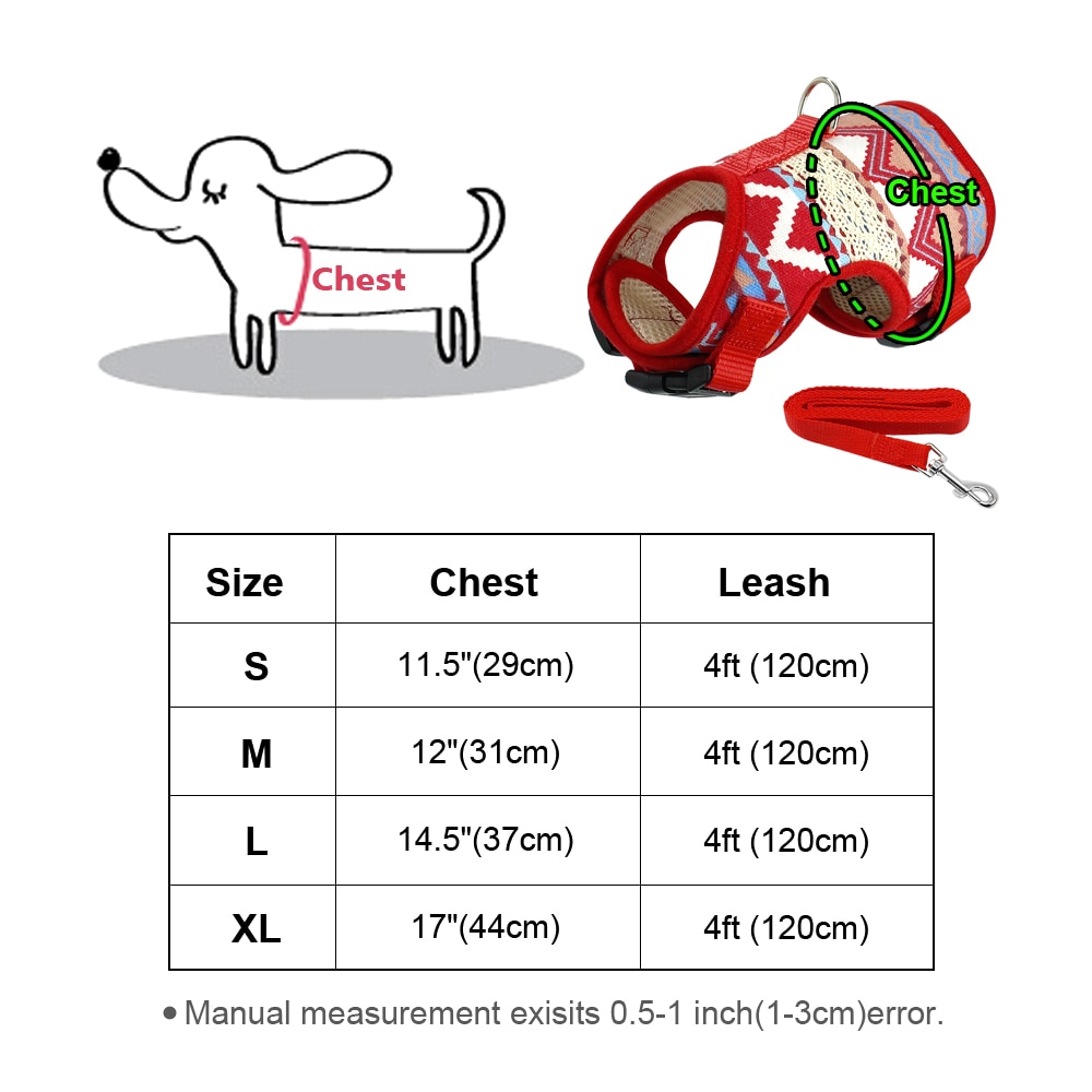 Adjustbale Harnas Hond Jassen Kleding Gewatteerde Vest Kat Kitten Harness en Leash voor Walking Escape Proof Voor Kleine Honden