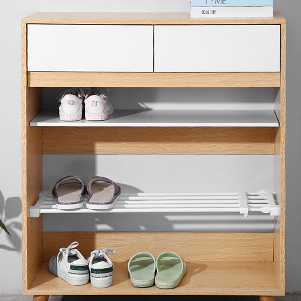 Adjustable Closet Organizer Storage Shelf Wall-Mounted Kitchen Rack Space Saving Wardrobe Decorative Shelves Cabinet Holders