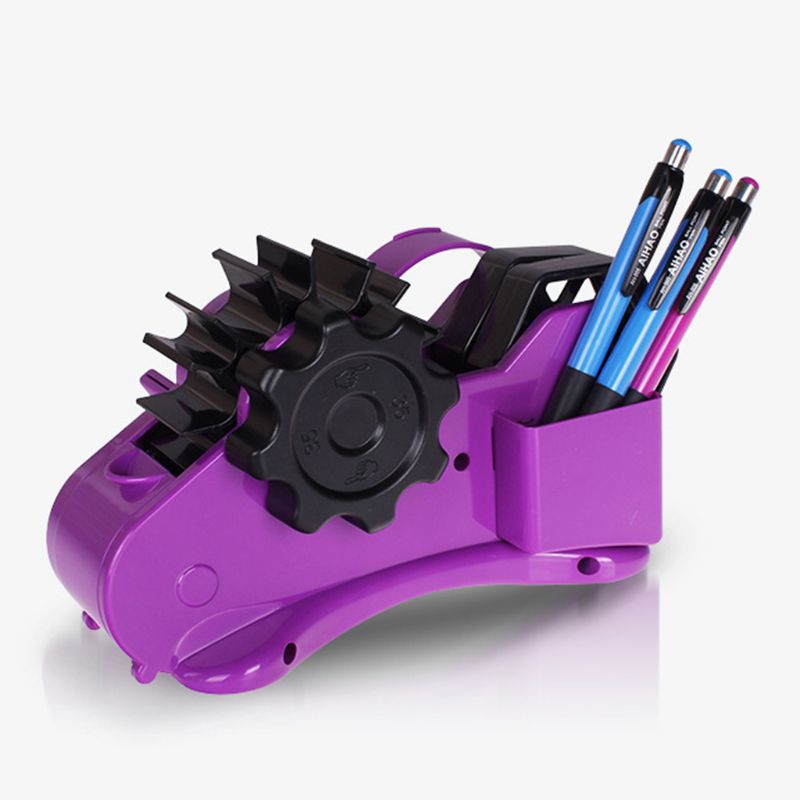 Semi-Auto Tape Dispenser With 35mm Fixed Length Tape Cutter Desktop Office Packing Home Tools