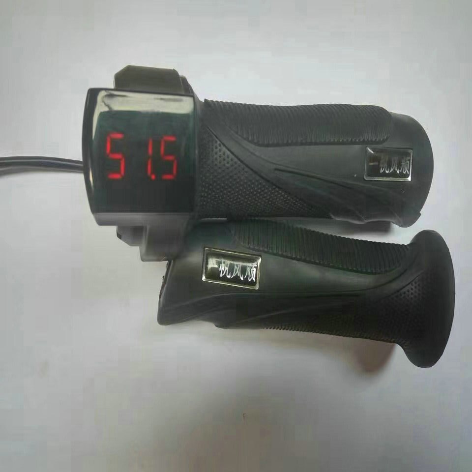 Twist throttle met digitale display 12-84v voor elektrische scooter onderdelen bike accessoire driewieler rolling stuur MTB voltmeter