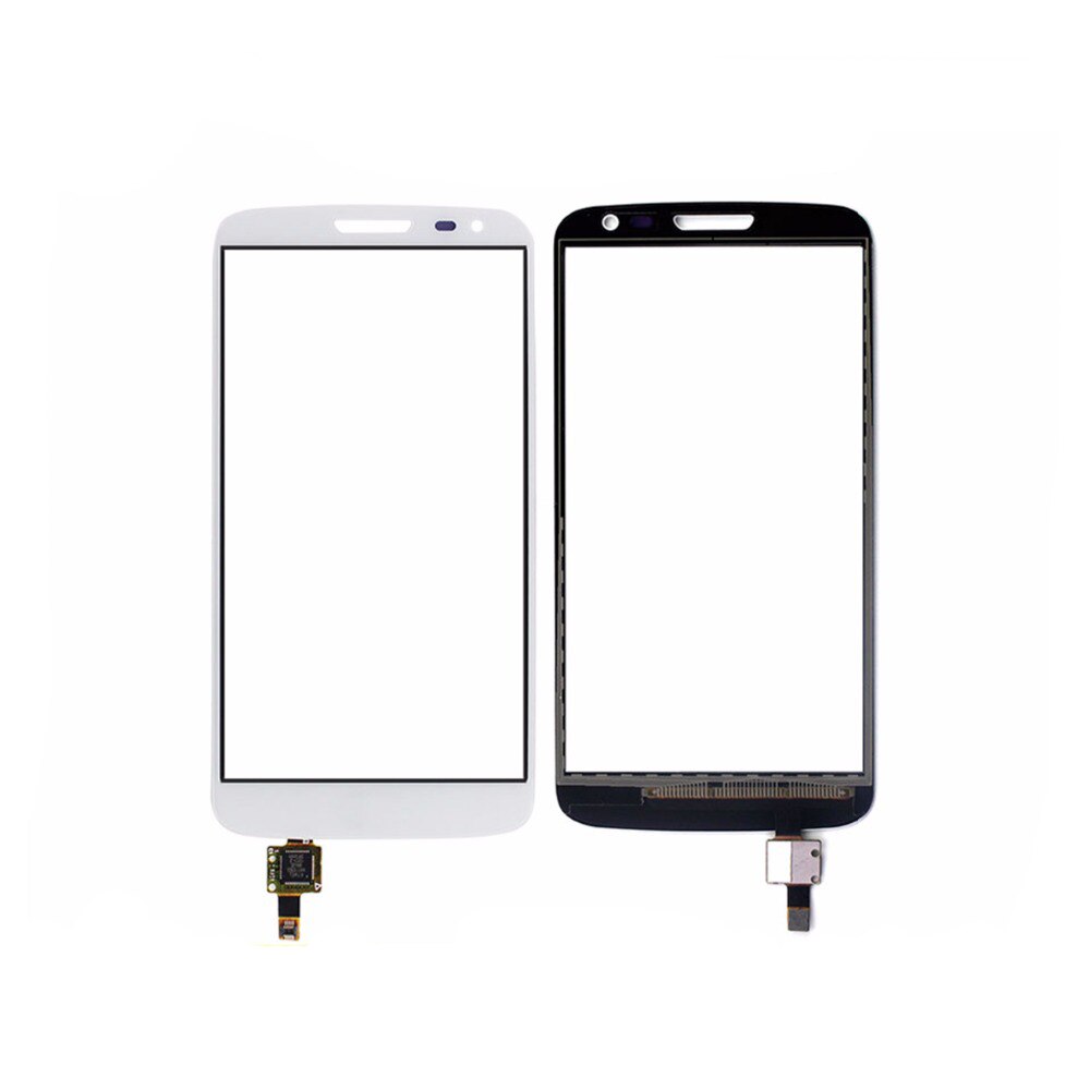 Voor lg  g2 mini  d618 d620 d621 d625 touchscreen digitizer glas lens paneel sensor buitenkant zwart wit vervanging (geen lcd)