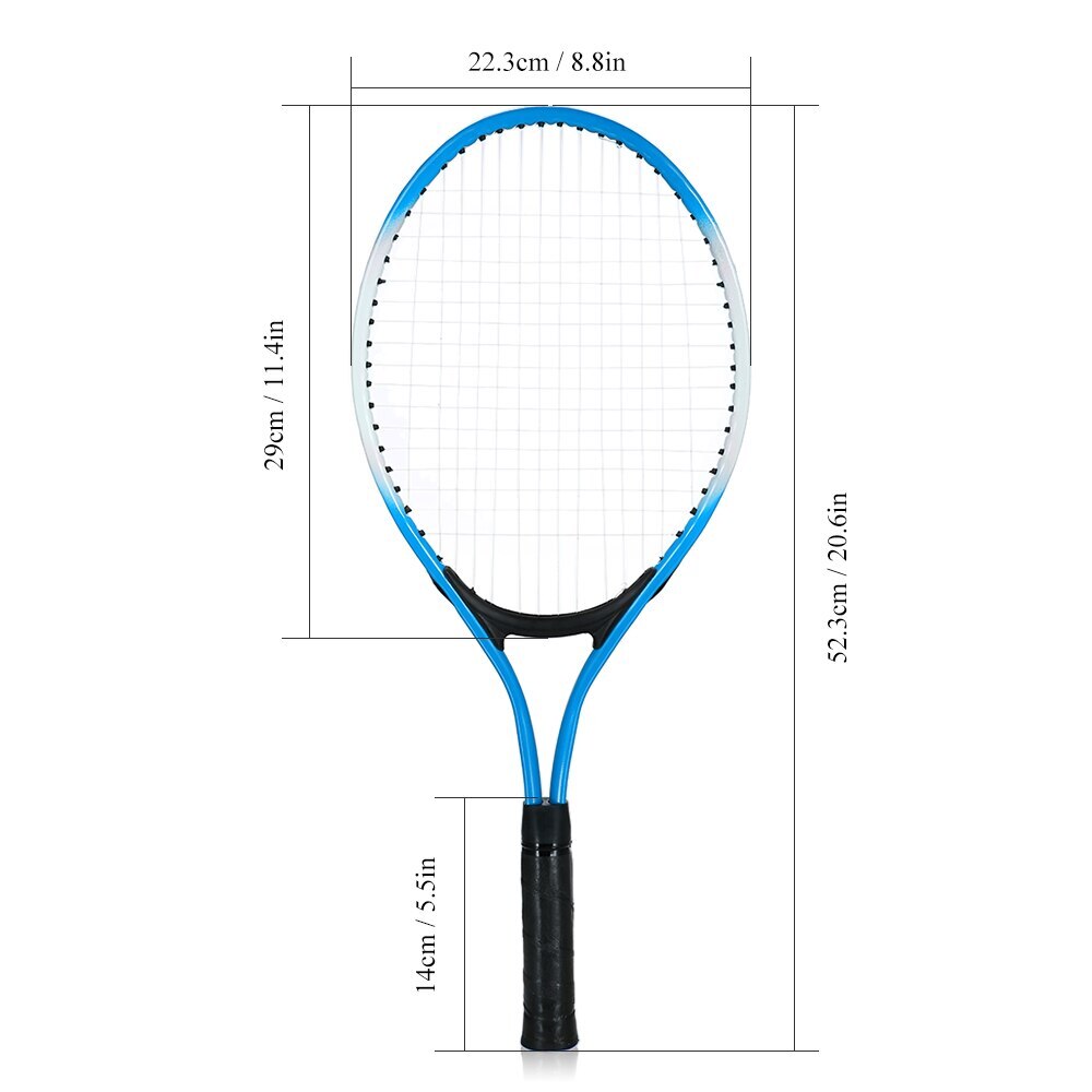 2Pcs Kids Tennis Racket Training Racket with 1 Tennis Ball and Cover Bag for Kids Youth Childrens Tennis Rackets