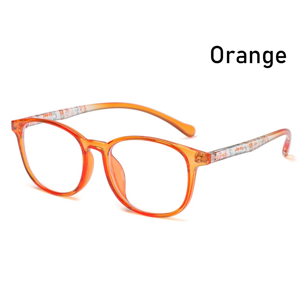 Children Glasses Ultralight TR90 Kids Anti Blue Light Glasses Boys Girls Computer Goggles Blue Ray Blocking Eyewear: orange