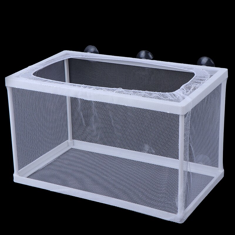 1PCS Aquarium Fish Breeding Isolation Mesh Box Net Incubator Breeder For Fish Tank Aquarium Gauze Trap S/L Compact Accessory