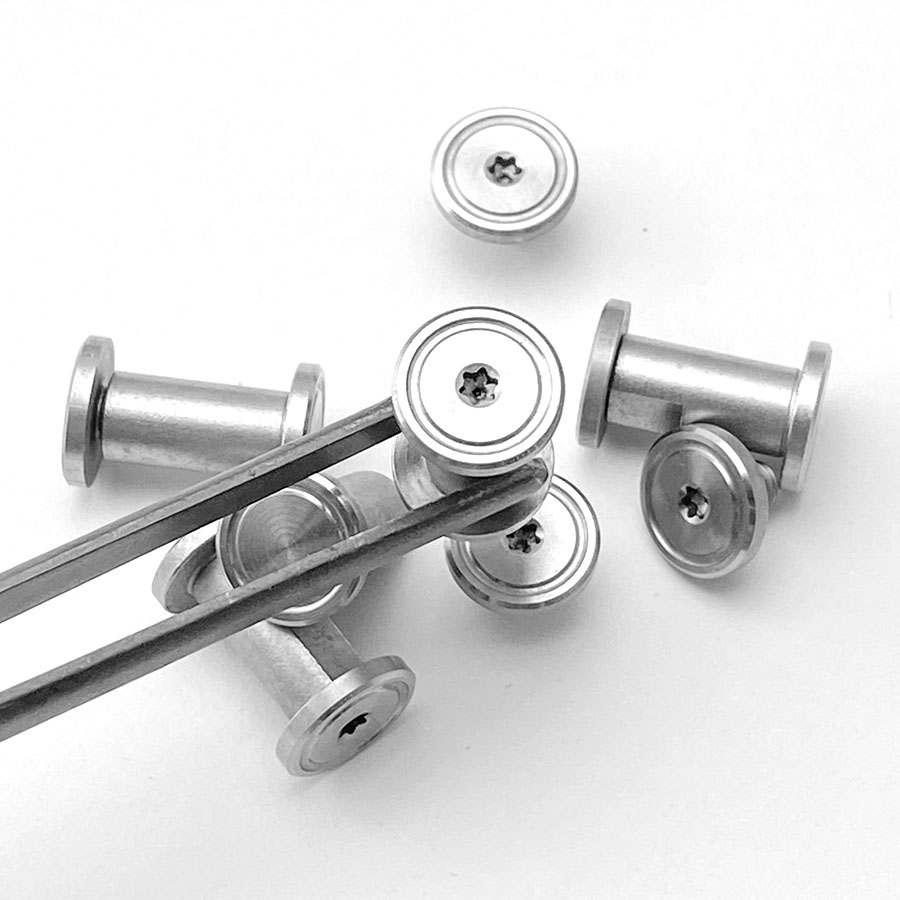 2 stücke Messer griff nieten schrauben Spindel schraube Torx DIY messer welle axt Messer produzieren Zubehör