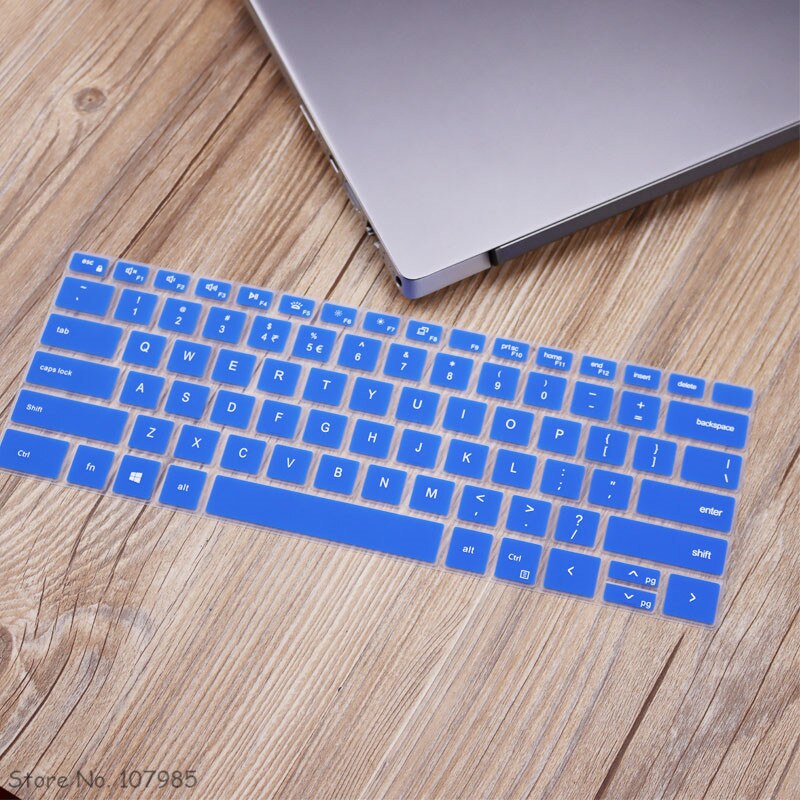 For Dell XPS15 9500 2-in-1 15.6 inch XPS 15 9500 / XPS 17 9700 17.3 inch Laptop Keyboard Cover Skin Protector Film: Blue