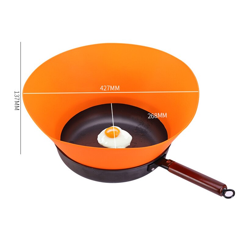 Pot Baffle Oil Splash Guard Screen Fryguard Splatter Non-stick Silicone Splash-proof Kitchen Accessories HKS99