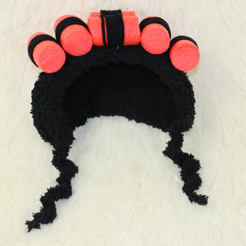 Peluca con rulos para perro, Pelo Rizado Adorable, también adecuada para gatos, novedad: Black / S