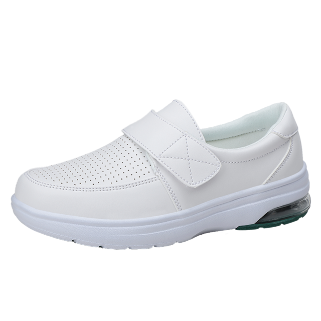 Sneakers Vrouw Verpleegkundige Klompen Schoenen-Verpleging Vrouwen Zomer Schoen Vrouwelijke Gezondheid Werk Platte Wandelschoenen Zachte Antislip Ziekenhuis Verpleegkundige schoenen: white / 39