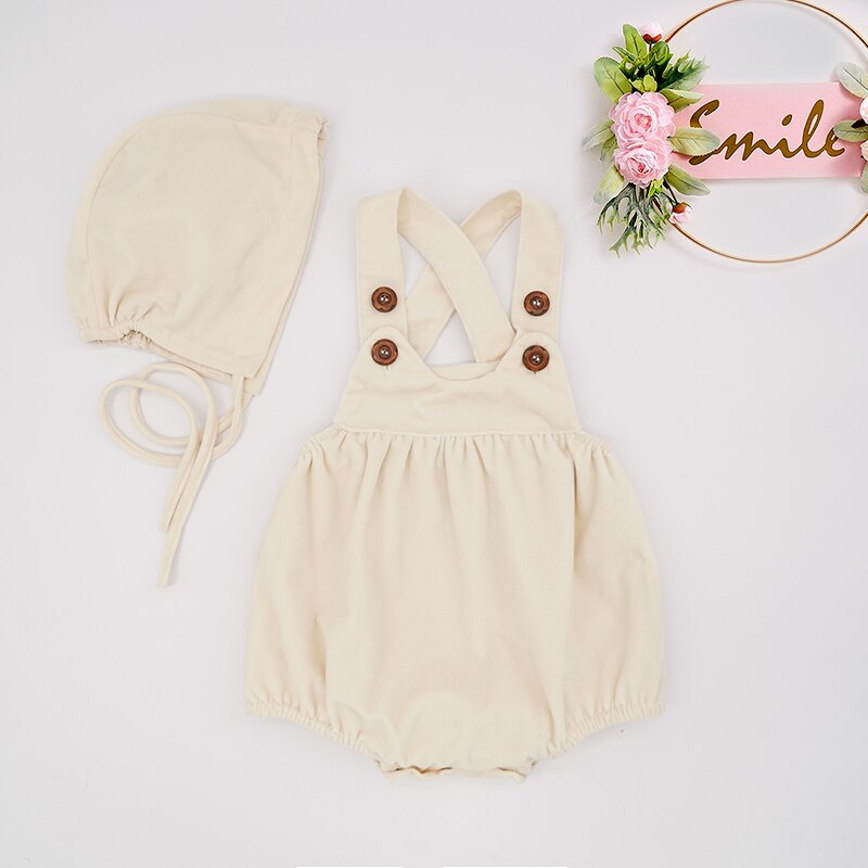 bébé fille vêtements automne hiver infantile bambins barboteuse combinaison ensemble mignon tenue pour filles Boutique de: Jumpsuit beige / M(12-18M)