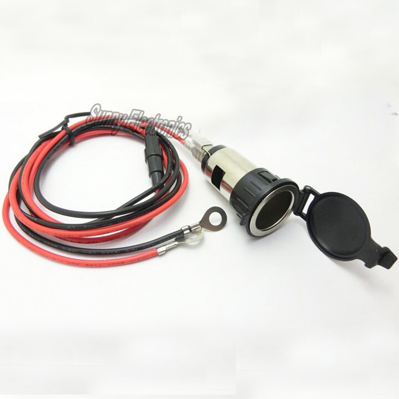 12v 120w motorfiets auto boot tractor sigarettenaansteker stopcontact met 67cm snoeren