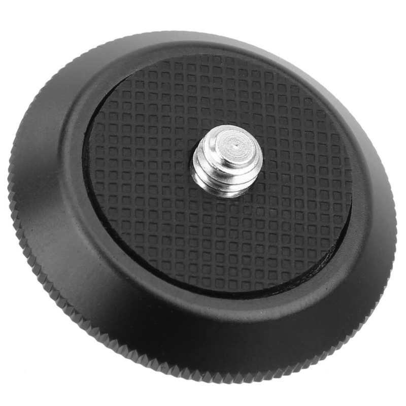 Universal Aluminium Ronde Ball Head Quick Release Plate Camera Statief Adapter Mount Plaat 1/4 Schroef Camera Accessoires